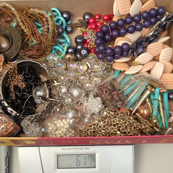 Jewelry - Bag 6AL - Mixed Craft And Wearable Jewelry With Repair And Cleaning 617g